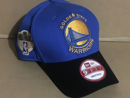 Golden State Warriors New Era 2019 NBA Finals Bound Side Patch  Adjustable Hat - Royal Black For Sale