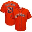 Zack Greinke Houston Astros Majestic 2019 Postseason Official Cool Base Player Jersey - Orange Supply