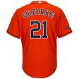 Zack Greinke Houston Astros Majestic 2019 Postseason Official Cool Base Player Jersey - Orange Supply