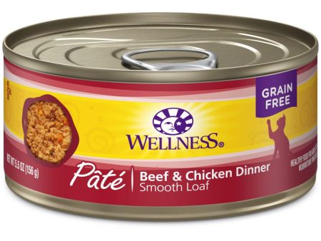 20% OFF: Wellness Complete Health Beef & Chicken Pate Grain-Free Canned Cat Food 5.5oz Sale