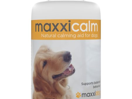 Maxxipaws MaxxiCalm Calming Supplement For Dogs 120 Tabs (Exp Aug 2024) For Sale