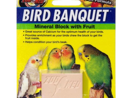 Zoo Med Bird Banquet Mineral Block with Fruit 28g Sale