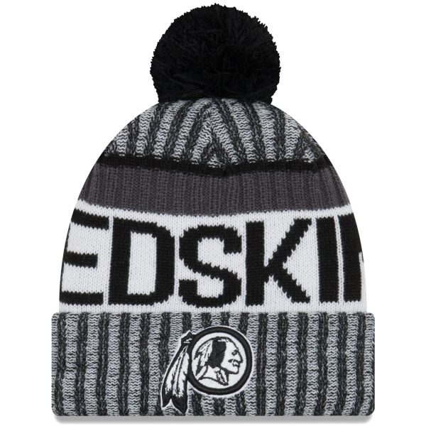 Washington Redskins New Era 2019 Sideline Sport Knit Hat - Black White For Discount