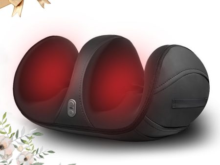 Lnoyui Christmas Gifts - Foot Massager Machine with Heat Deep Tissue Shiatsu Foot Massager Massage Foot and Calf Massager White Elephant Gifts Black Deals 2024 Online now