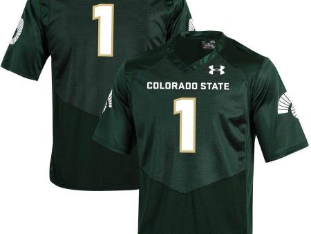 #1 Colorado State Rams Under Armour Football Jersey - Green on Sale