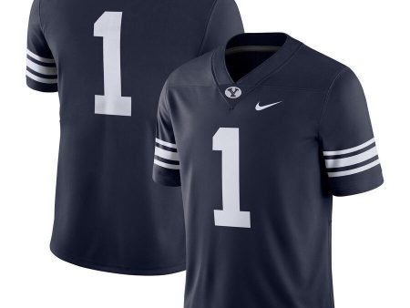 #1 BYU Cougars Nike Game Jersey - Navy Online