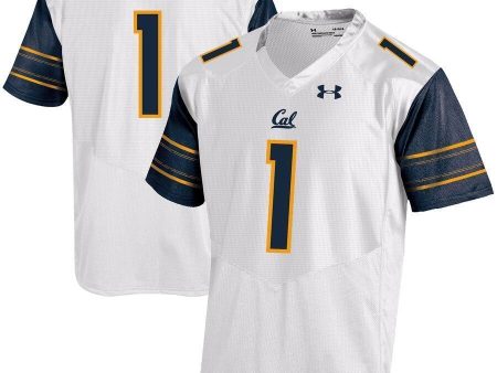 #1 Cal Bears Under Armour Replica Football Jersey - White Hot on Sale