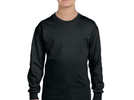 Gildan G540B Youth Heavy Cotton ™ 100% Cotton Long Sleeve T-Shirt Discount