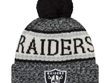 Oakland Raiders New Era 2019 Knit Hat – Black Hot on Sale