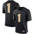 Purdue Boilermakers Nike Team Game Football Jersey - Black Sale