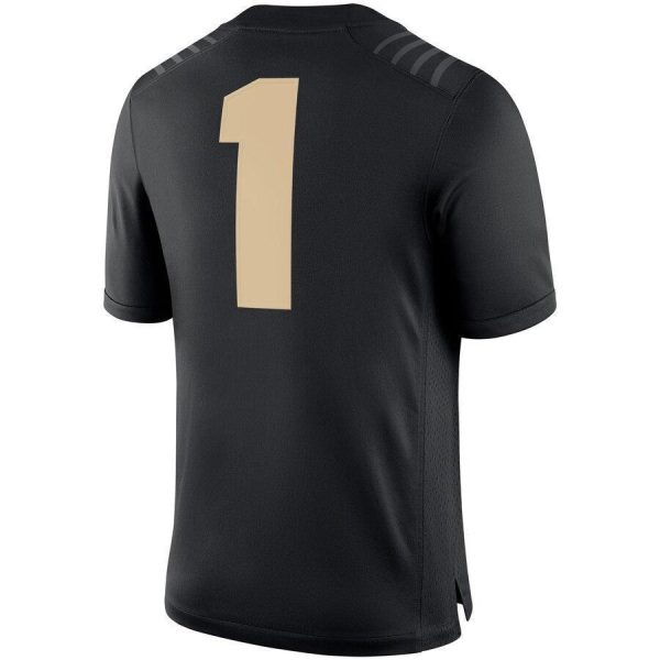 Purdue Boilermakers Nike Team Game Football Jersey - Black Sale