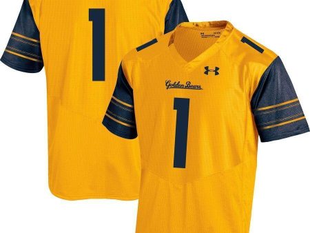 #1 Cal Bears Under Armour Team Replica Football Jersey - Gold Online Hot Sale