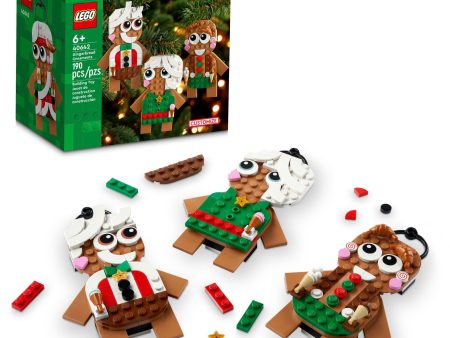 LEGO Gingerbread Ornaments - Christmas Tree Ornaments Building Set for Kids, Boys & Girls, Ages 6+ - 3 Gingerbread Decorations for Tree & Home - Gift Ideas for Kids - 40642 Sale