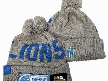 DETROIT LIONS New Era 2019 Cold Weather Knit Hat Fashion