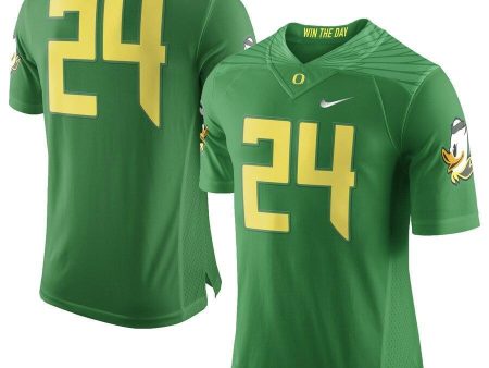 Oregon Ducks Nike #24 Limited Football Jersey - Apple Green Online Sale