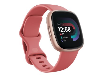 Fitbit Versa 4 Fitness Smartwatch with Daily Readiness, GPS, 24 7 Heart Rate, 40+ Exercise Modes, Sleep Tracking and more, Pink Sand Copper Rose, One Size (S & L Bands Included) Online Sale