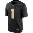 Purdue Boilermakers Nike Team Game Football Jersey - Black Sale