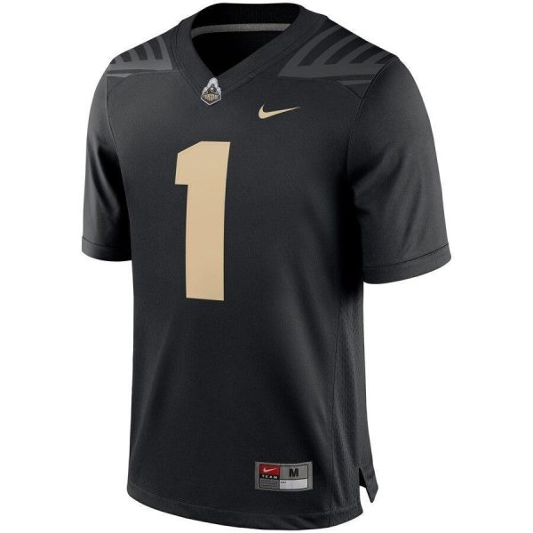 Purdue Boilermakers Nike Team Game Football Jersey - Black Sale