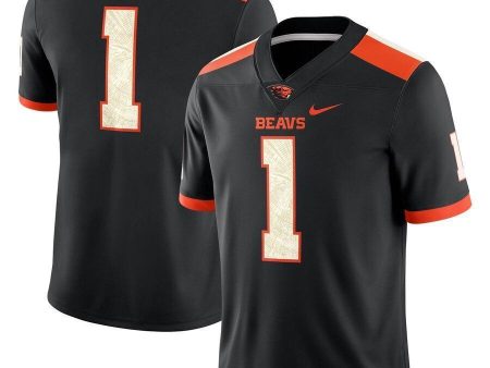 #1 Oregon State Beavers Nike Game Jersey - Black Fashion