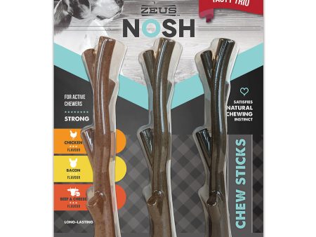 Zeus NOSH Flavoured Chew Toys Tasty Trio Online