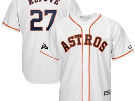 Jose Altuve Houston Astros Majestic 2019 Postseason Official Cool Base Player Jersey - White Online Hot Sale