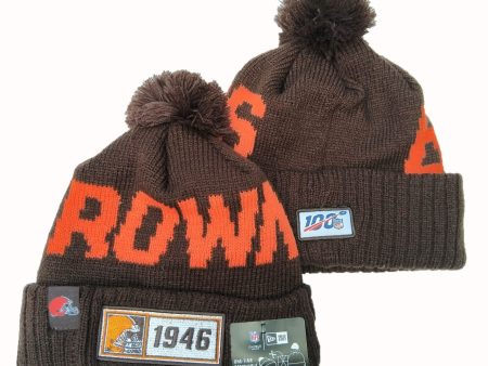 CLEVELAND BROWNS New Era 2019 Cold Weather Knit Hat For Sale