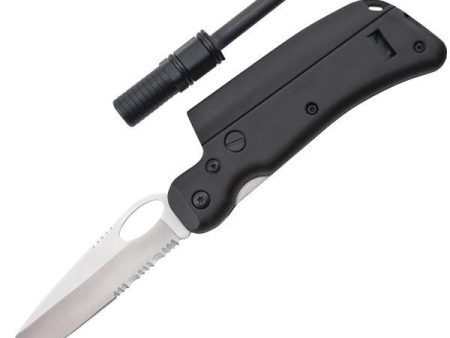 Tool Logic Sl3 Sl3 Knife With Magnesium Fire Starter & Whistle Cheap