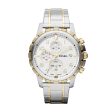 Fossil Men s Dean Quartz Stainless Steel Chronograph Watch, Color: Gold Silver (Model: FS4795IE) Online Hot Sale