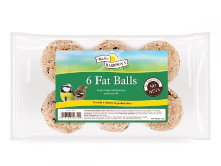 Walter Harrisons Fat Balls 85g No Nets Pack of 6 Supply