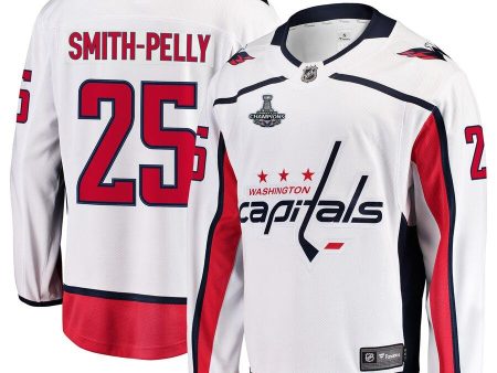 Devante Smith-Pelly Washington Capitals Fanatics Branded 2018 Stanley Cup Champions Away Breakaway Player Jersey - White Hot on Sale