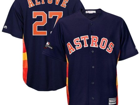 Jose Altuve Houston Astros Majestic 2019 Postseason Official Cool Base Player Jersey - Navy Online Sale