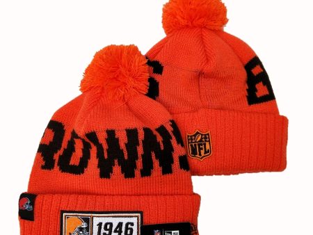 CLEVELAND BROWNS New Era 2019 Cold Weather Knit Hat Hot on Sale