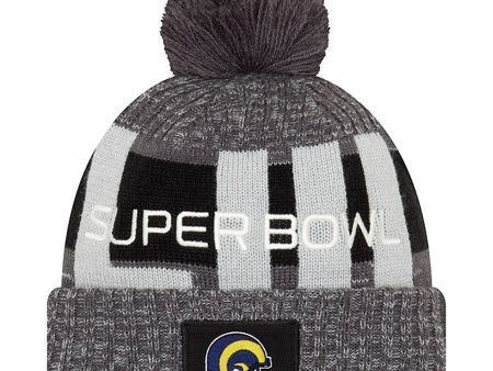 Los Angeles Rams New Era Heather Gray Super Bowl LIII Bound Marled Knit Hat Discount